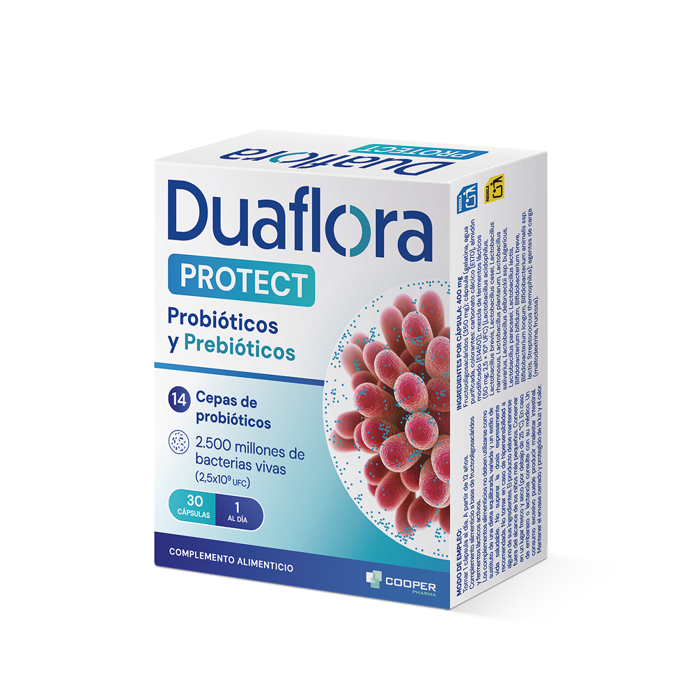 Probióticos Duaflora para salud intestinal